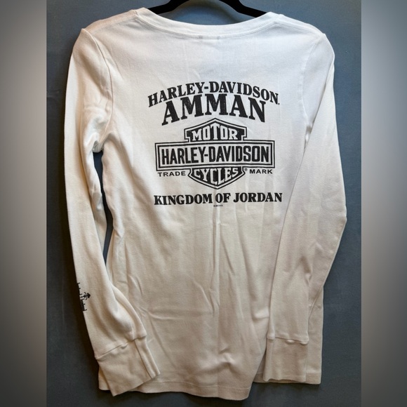 Harley-Davidson Aman Jordan White Tee - Picture 4 of 7